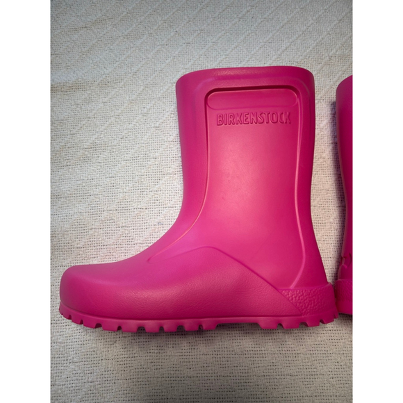 NWOB Birkenstock "Derry" Rain Boots Kids Size 2 in Neon Pink - Picture 11 of 14